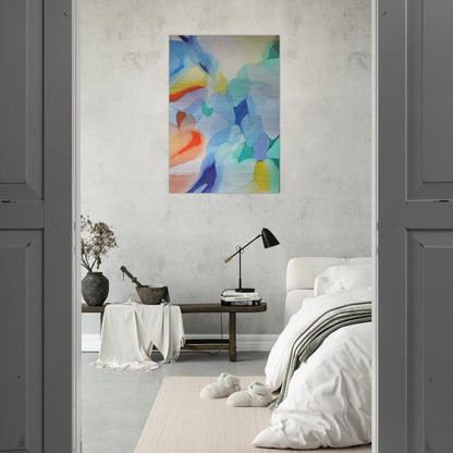 The Light in the Depths - Alice Baber Brushed Aluminum Print - 70x100 cm / 28x40 inches | Alice Baber Aluminum Print | Alice Baber Prints