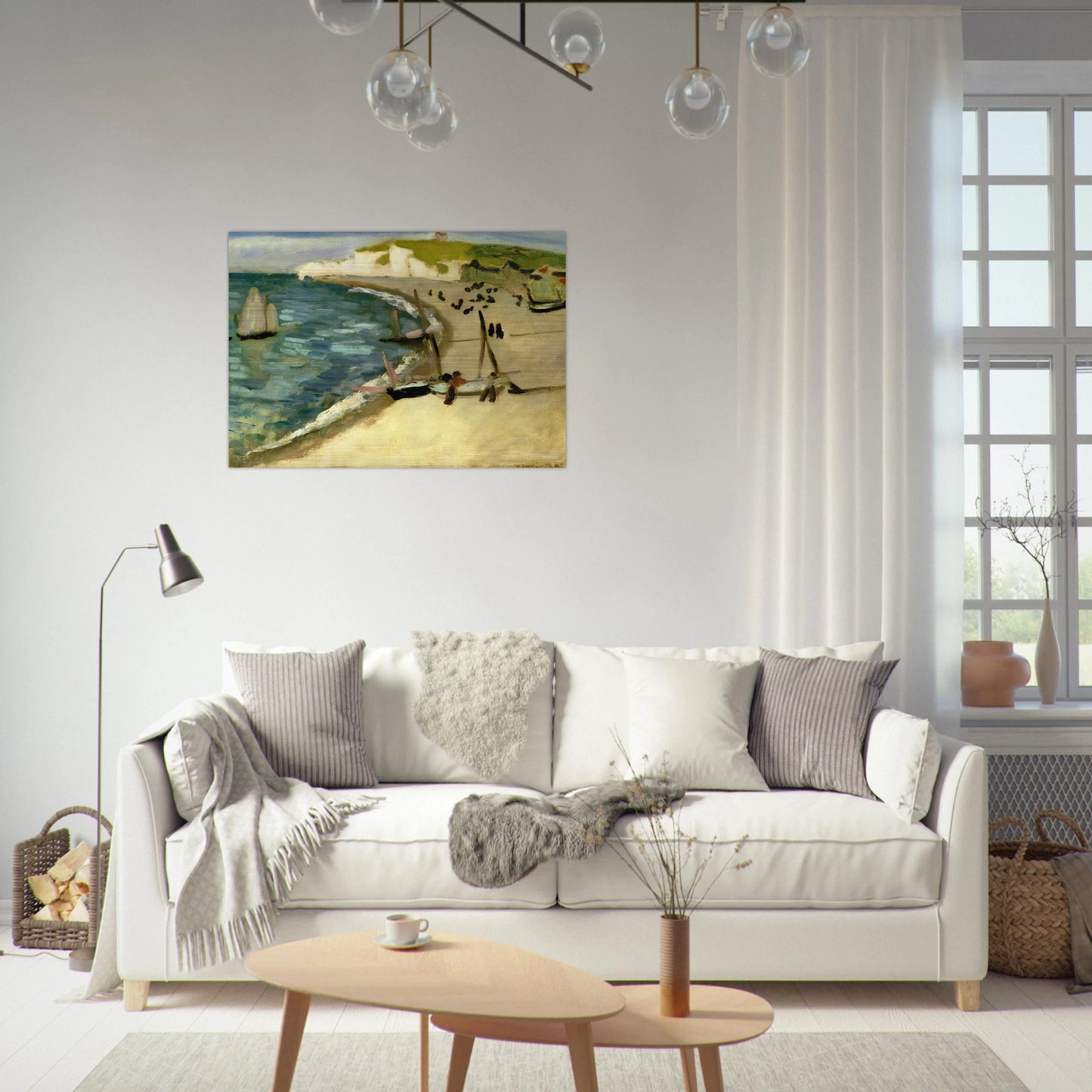 AHT AMONT CLIFFS AT ETRETAT 1920 - Henri Matisse Brushed Aluminum Print - 70x100 cm / 28x40 inches | Henri Matisse Aluminum Print | Henri Matisse Prints