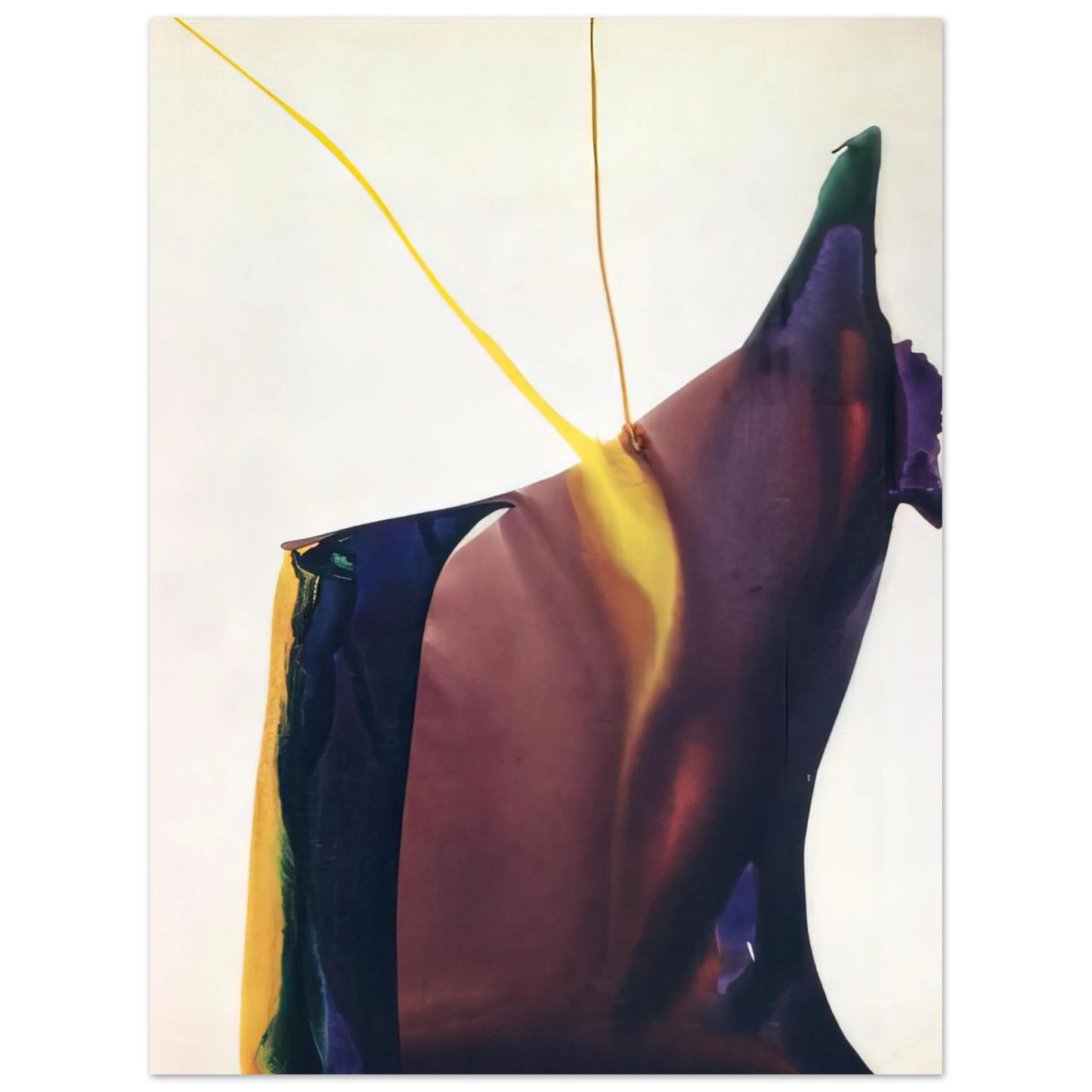 Paul Jenkins - Phenomena Yellow Strike  75x100 cm / 30x40inches Fine Art Poster