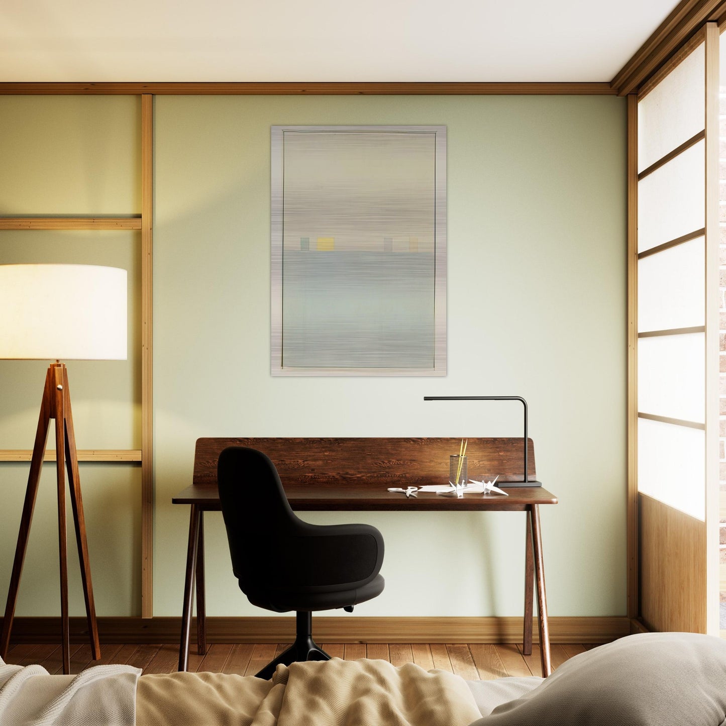 Spazio Luce - 1960 - Antonio Calderara Brushed Aluminum Print - 70x100 cm / 28x40 inches | Antonio Calderara Aluminum Print | Antonio Calderara Prints