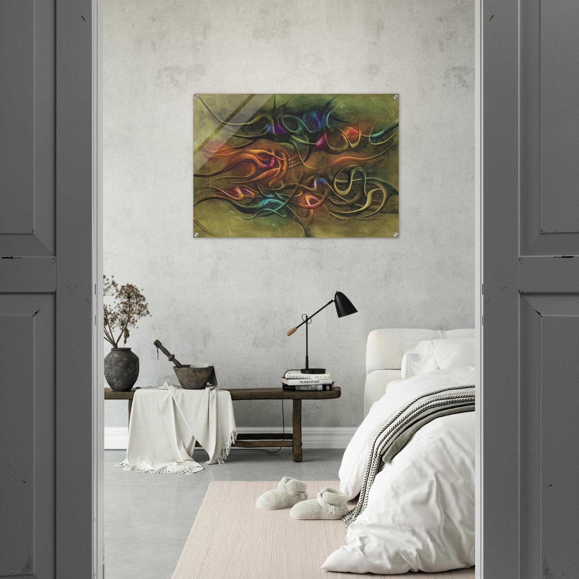 Peinture - Surrealism - Simon Hantai Acrylic Print - 70x100 cm / 28x40″ inches | Simon Hantai Wall Art | Simon Hantai Prints