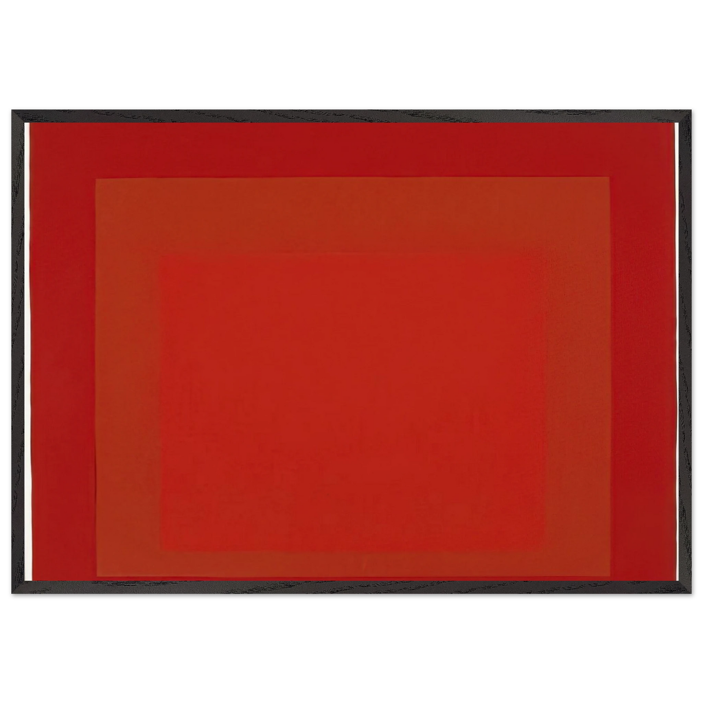 STUDY FOR HOMAGE TO THE SQUARE 1972 - Josef Albers 70x100 cm / 28x40 inches Framed Art Print – Black Wooden Frame