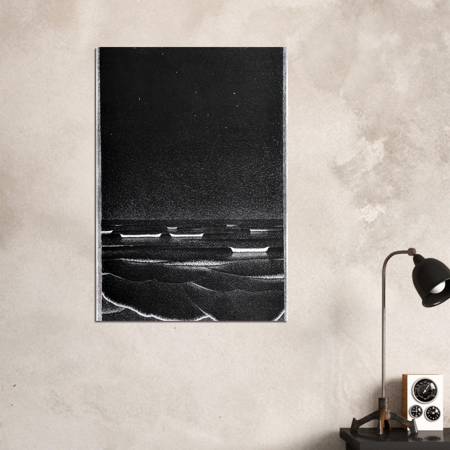 FLUORESCENT SEA - MC Escher Brushed Aluminum Print - 70x100 cm / 28x40 inches | MC Escher Aluminum Print | MC Escher Prints | Maurits Cornelis Escher Prints