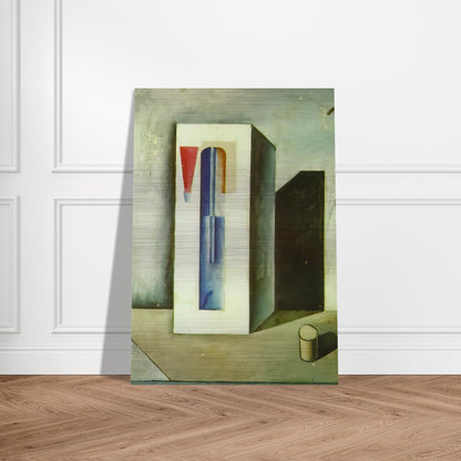 SIPHON AND SMALL BOTTLE OF RUM - Salvador Dali Brushed Aluminum Print - 70x100 cm / 28x40 inches | Salvador Dali Aluminum Print | Salvador Dali Prints