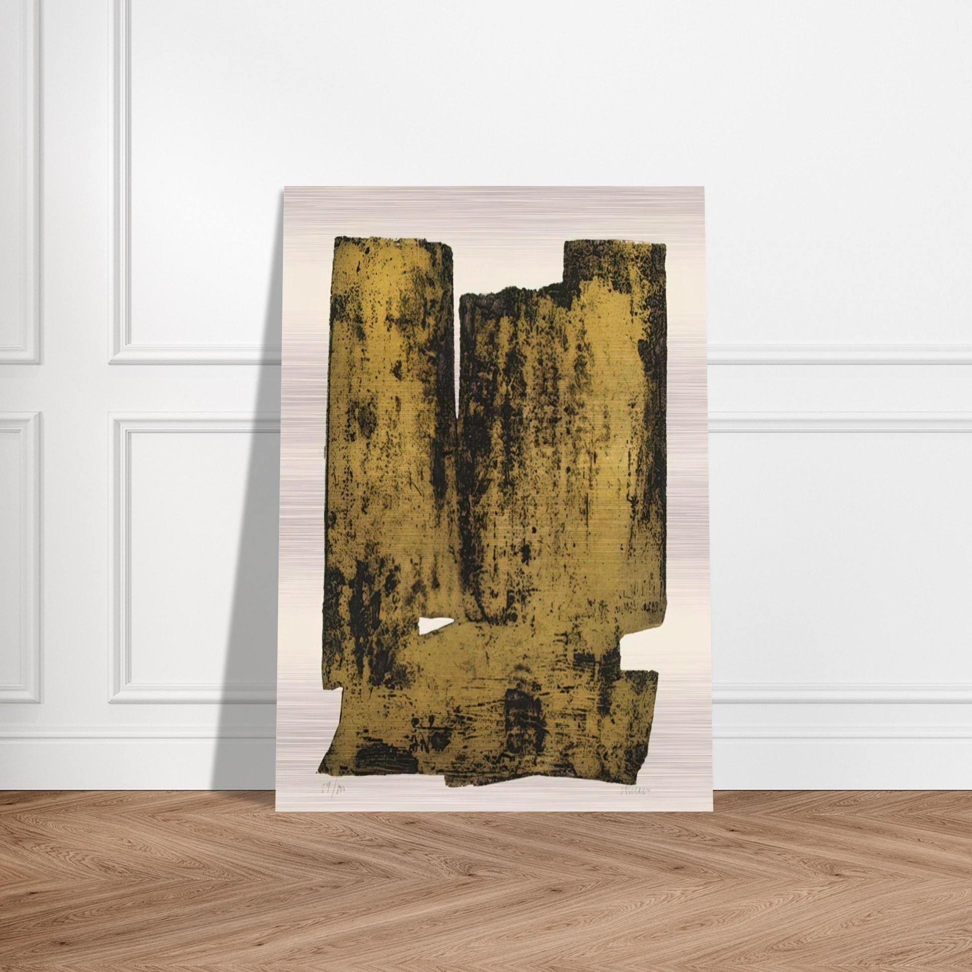 Eau forte XII - 1957 - Pierre Soulages Brushed Aluminum Print - 70x100 cm / 28x40 inches | Pierre Soulages Aluminum Print | Pierre Soulages Prints