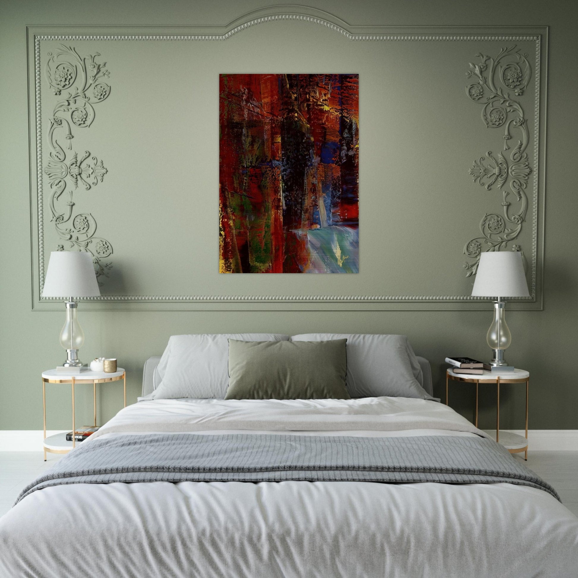 DARK - Gerhard Richter Brushed Aluminum Print - 70x100 cm / 28x40 inches | Gerhard Richter Aluminum Print | Gerhard Richter Prints