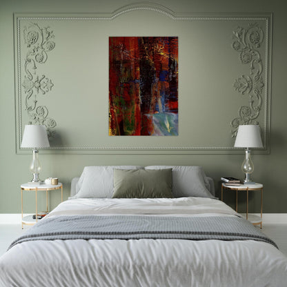 DARK - Gerhard Richter Brushed Aluminum Print - 70x100 cm / 28x40 inches | Gerhard Richter Aluminum Print | Gerhard Richter Prints