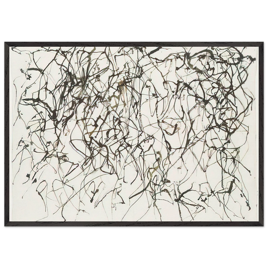 St Barts 10 - 1991 - Brice Marden 70x100 cm / 28x40 inches Framed Art Print – Black Wooden Frame