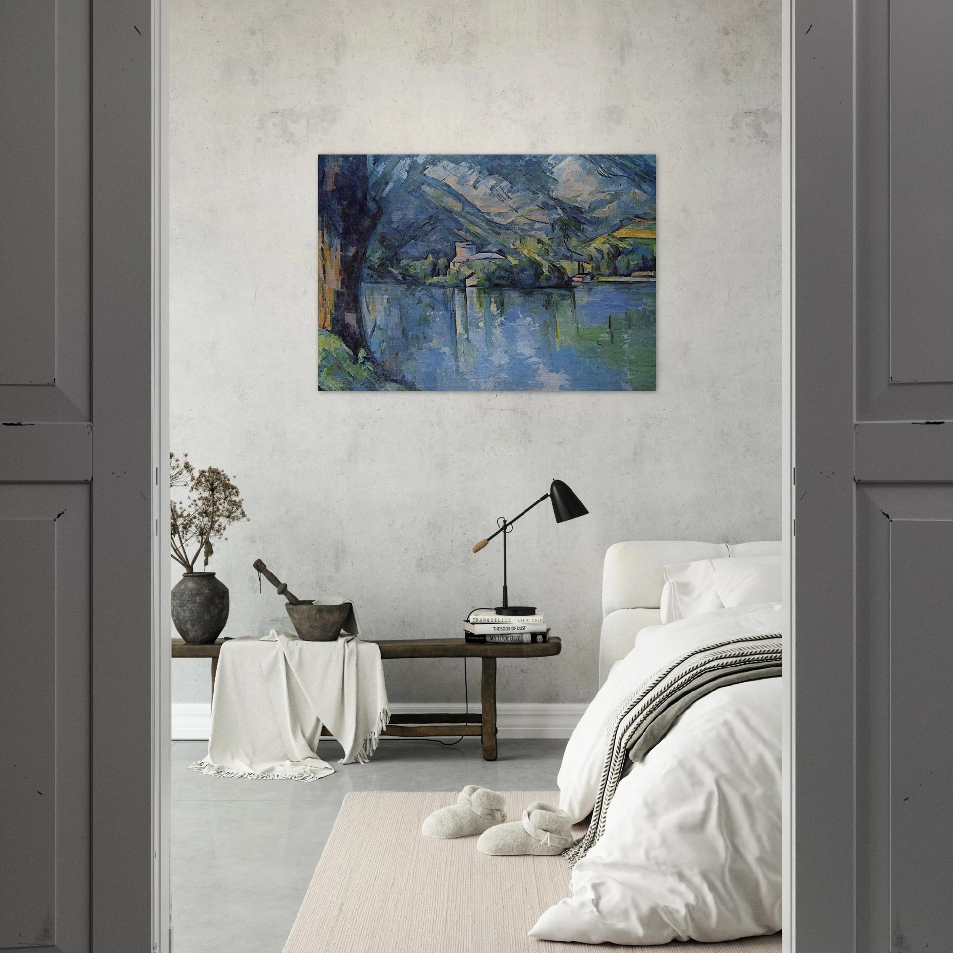 The Lac d'Annecy - Paul Cézanne Brushed Aluminum Print - 70x100 cm / 28x40 inches | Paul Cézanne Aluminum Print | Paul Cézanne Prints