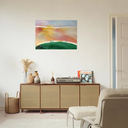 Bay Breeze - 1969 - Ronnie Landfield Brushed Aluminum Print - 70x100 cm / 28x40 inches | Ronnie Landfield Aluminum Print | Ronnie Landfield Prints