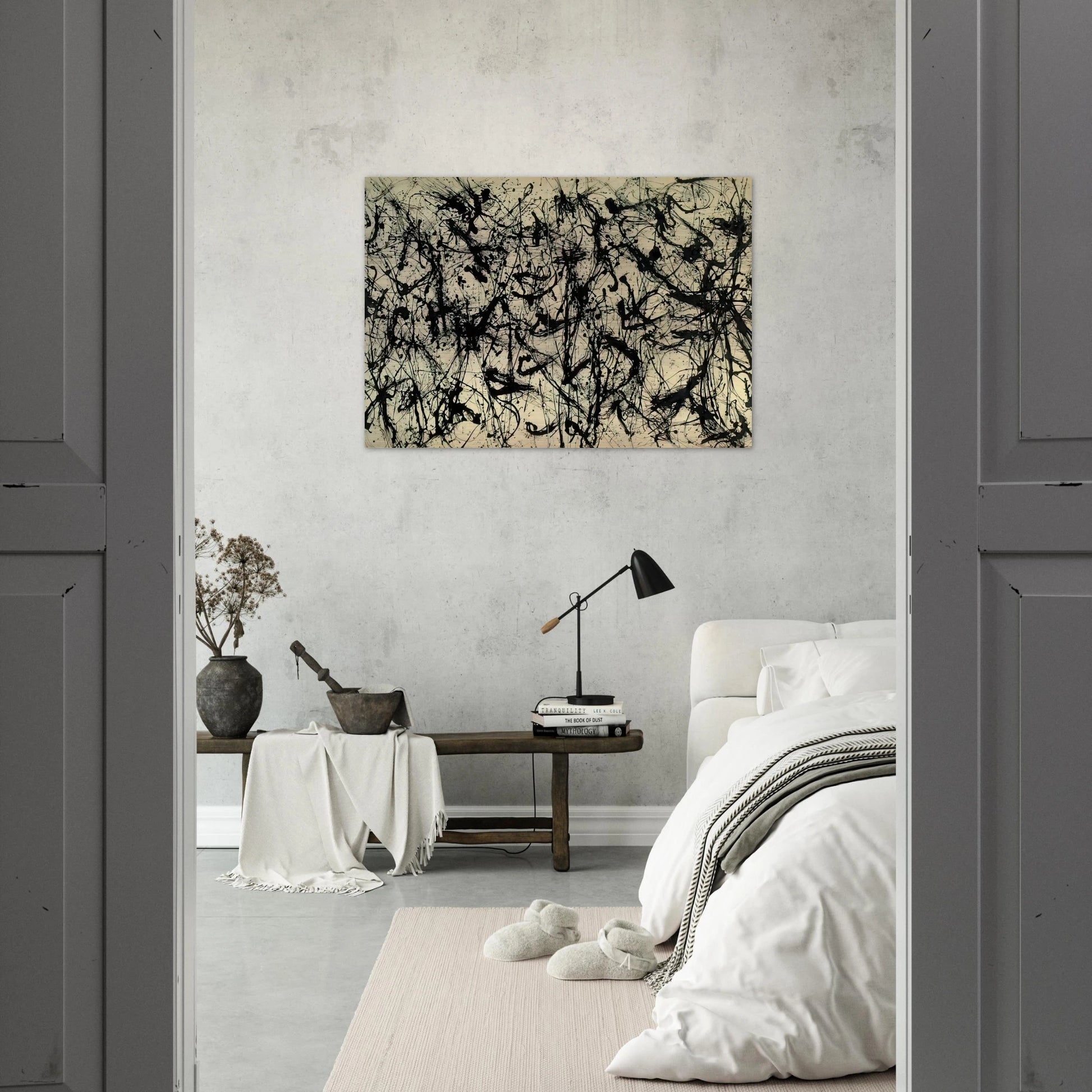 NUMBER 32 1950 - Jackson Pollock Brushed Aluminum Print - 70x100 cm / 28x40 inches | Jackson Pollock Aluminum Print | Jackson Pollock Prints