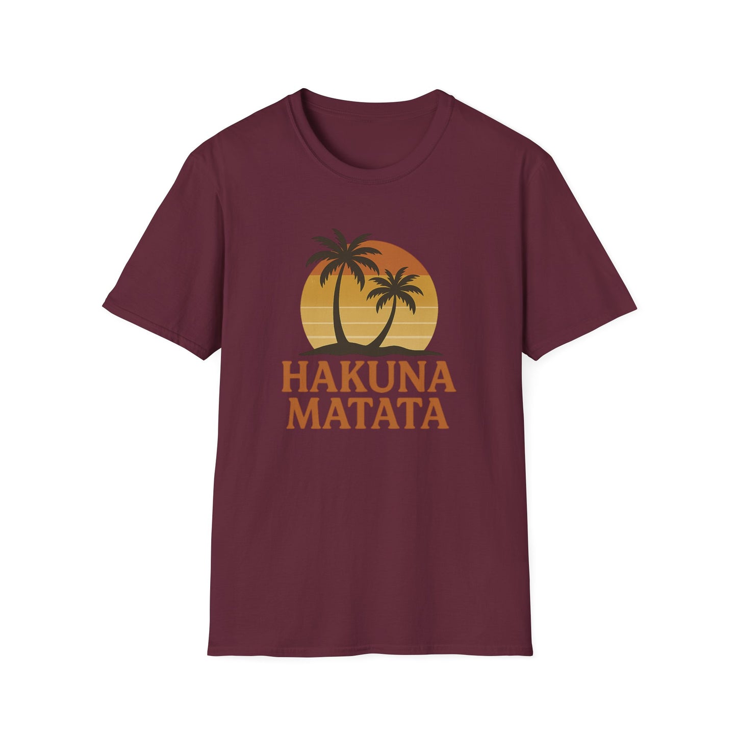 Hakuna Matata Retro Grafisch T-shirt, Geen Zorgen Positieve Vibe Shirt, Vintage 90s Geïnspireerde T-shirt, Feel Good Quote Top, Unisex Cadeau