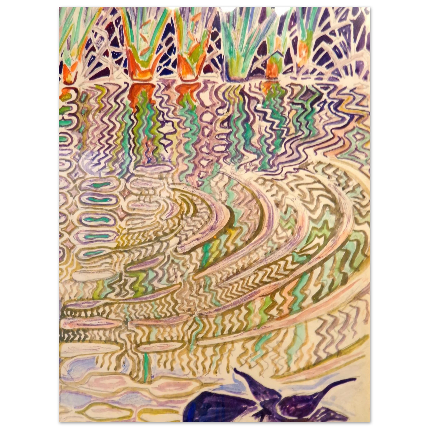 Walter Inglis Anderson - Walter Anderson Wall art - 45x60 cm / 18x24 inches - Premium Wooden Framed Poster With Fine Art Paper-canvas - White frame