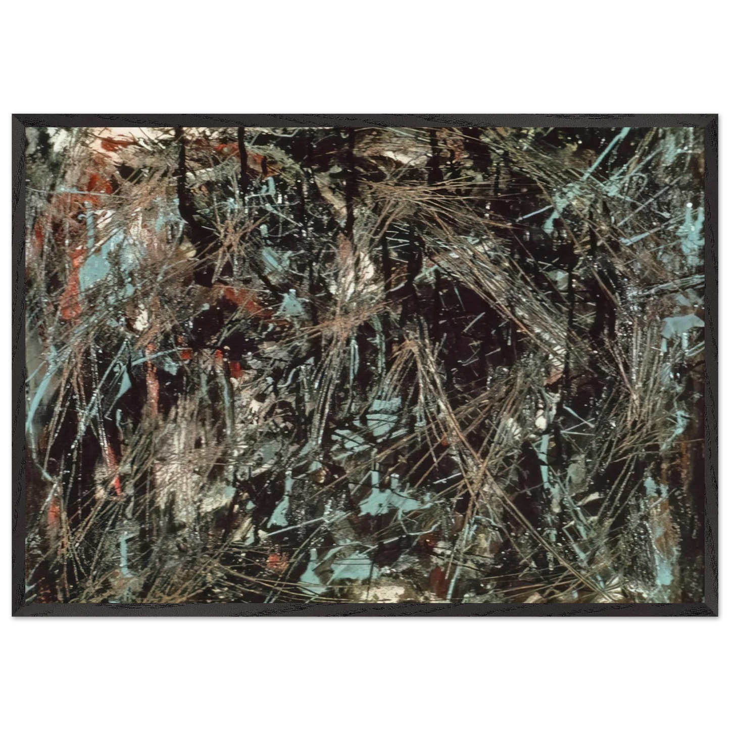 Virgin Forest - Marcel Barbeau 70x100 cm / 28x40 inches Framed Art Print – Black Wooden Frame