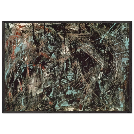 Virgin Forest - Marcel Barbeau 70x100 cm / 28x40 inches Framed Art Print – Black Wooden Frame