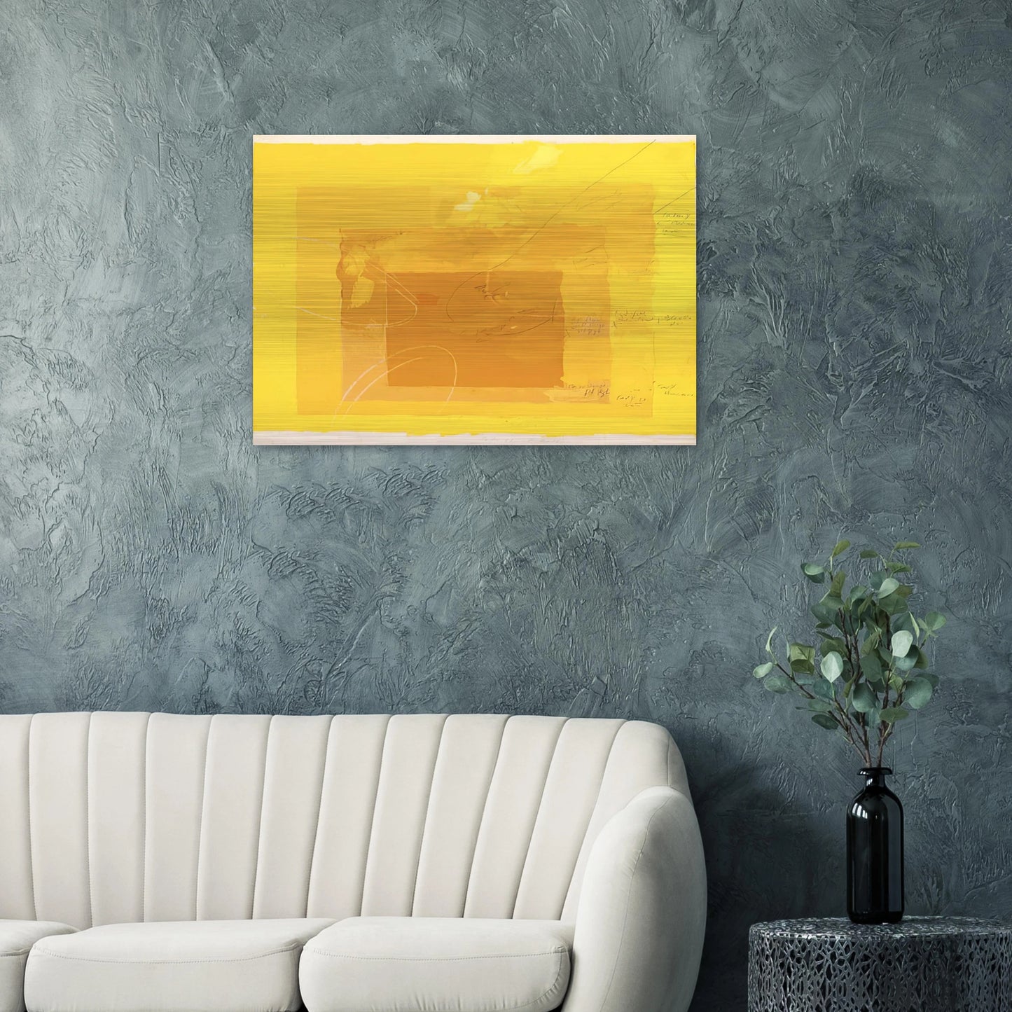 STUDY FOR HOMAGE TO THE SQUARE - Josef Albers Brushed Aluminum Print - 70x100 cm / 28x40 inches | Josef Albers Aluminum Print | Josef Albers Prints