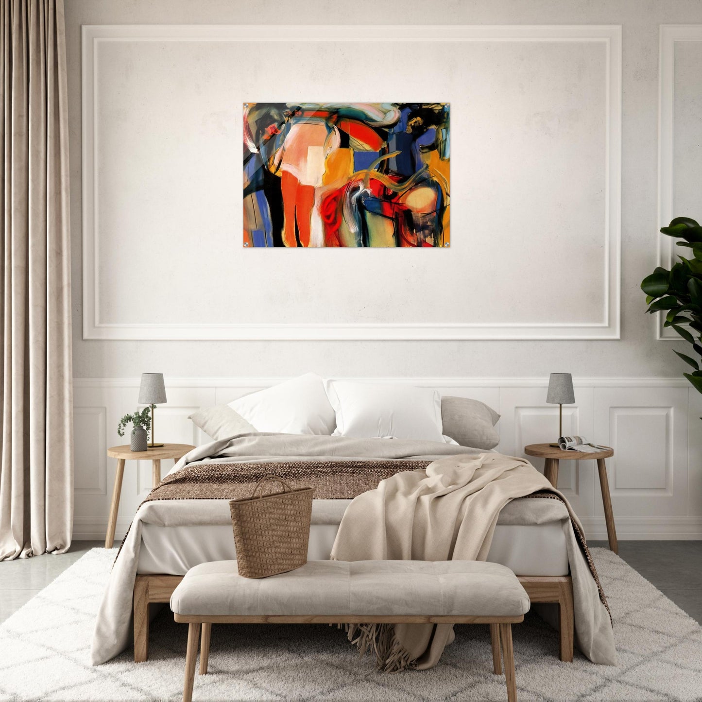 Autobiography - Abstract Expressionism - Miriam Schapiro Acrylic Print - 70x100 cm / 28x40″ inches