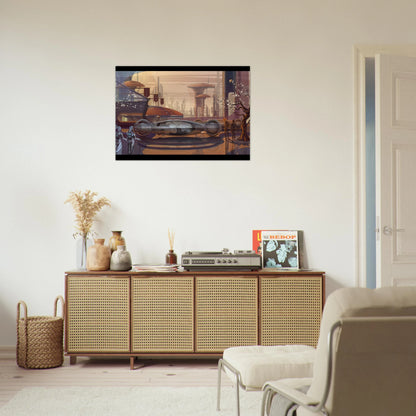 Syd Mead - Syd Mead Brushed Aluminum Print - 70x100 cm / 28x40 inches | Syd Mead Aluminum Print | Syd Mead Prints