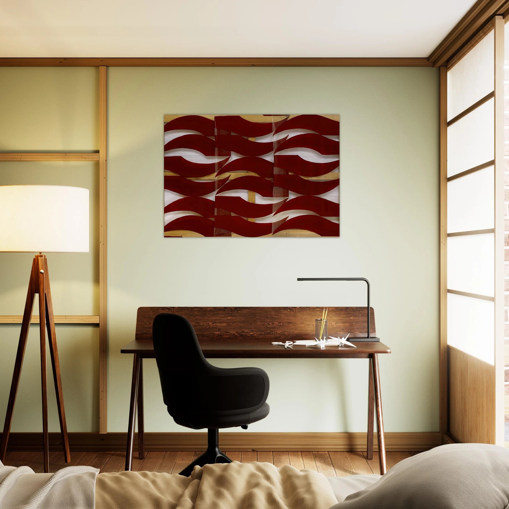 Rosso scuro - 1974 - Carla Accardi Brushed Aluminum Print - 70x100 cm / 28x40 inches | Carla Accardi Aluminum Print | Carla Accardi Prints