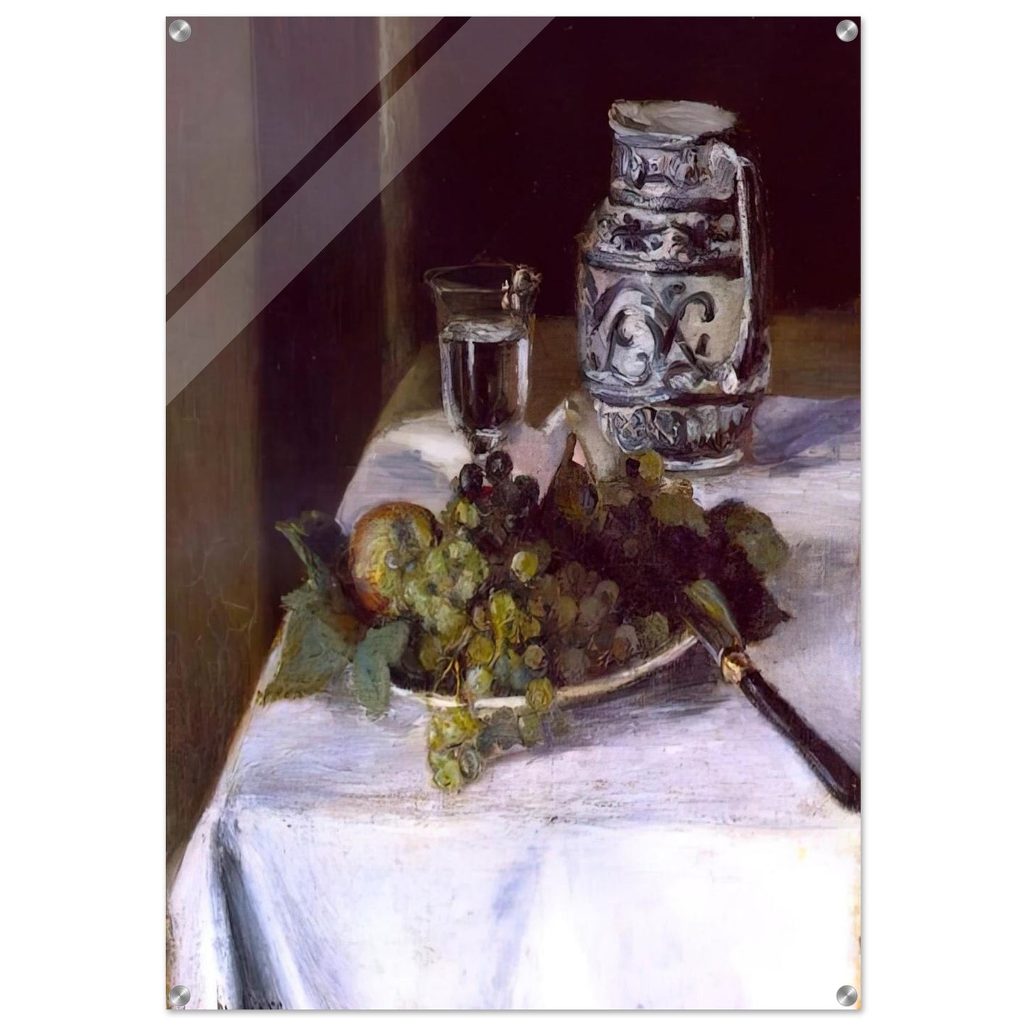 STILL LIFE WITH GRAPES 1896 - Henri Matisse Acrylic Print - 70x100 cm / 28x40″ inches