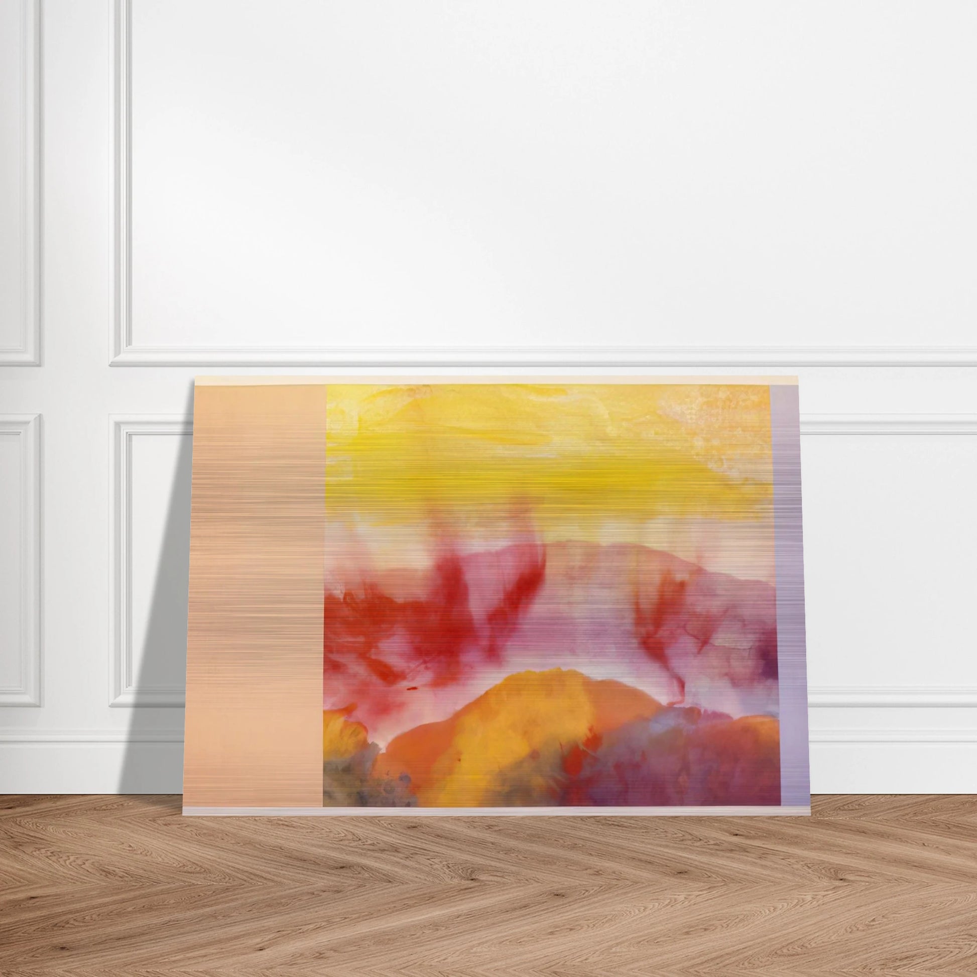 Mountain Morning - 1993 - Ronnie Landfield Brushed Aluminum Print - 70x100 cm / 28x40 inches | Ronnie Landfield Aluminum Print | Ronnie Landfield Prints