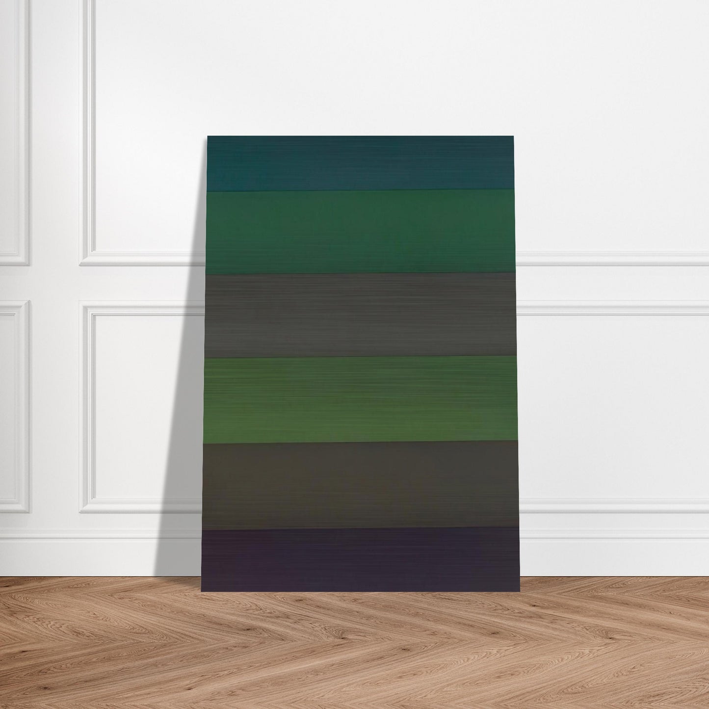 Horizontal Bands with Colors Superimposed - Sol LeWitt Brushed Aluminum Print - 70x100 cm / 28x40 inches | Sol LeWitt Aluminum Print | Sol LeWitt Prints
