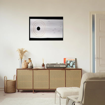 Books-Poem - 1959 - Lygia Pape Brushed Aluminum Print - 70x100 cm / 28x40 inches | Lygia Pape Aluminum Print | Lygia Pape Prints