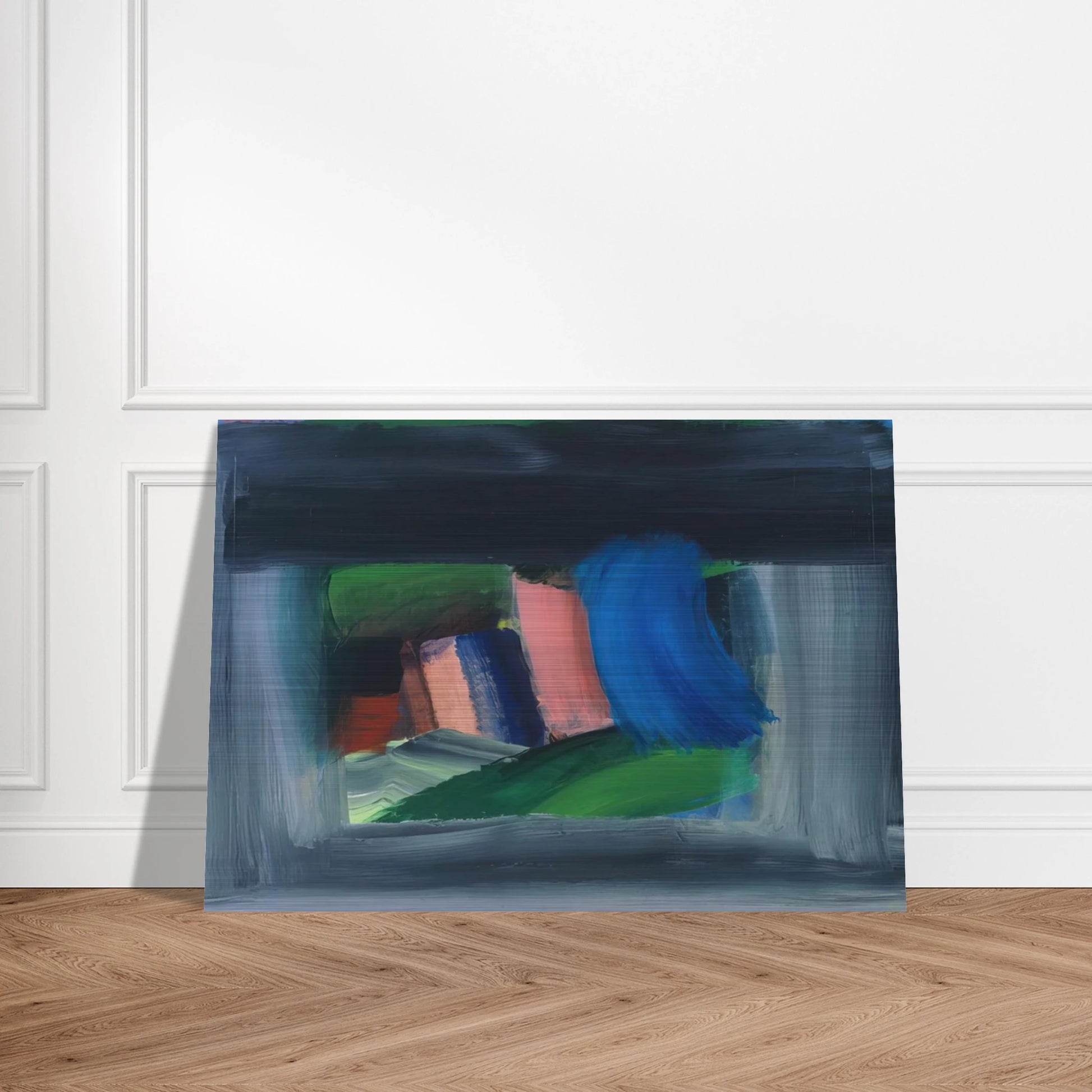 Rain - 1989 - Howard Hodgkin Brushed Aluminum Print - 70x100 cm / 28x40 inches | Howard Hodgkin Aluminum Print | Howard Hodgkin Prints