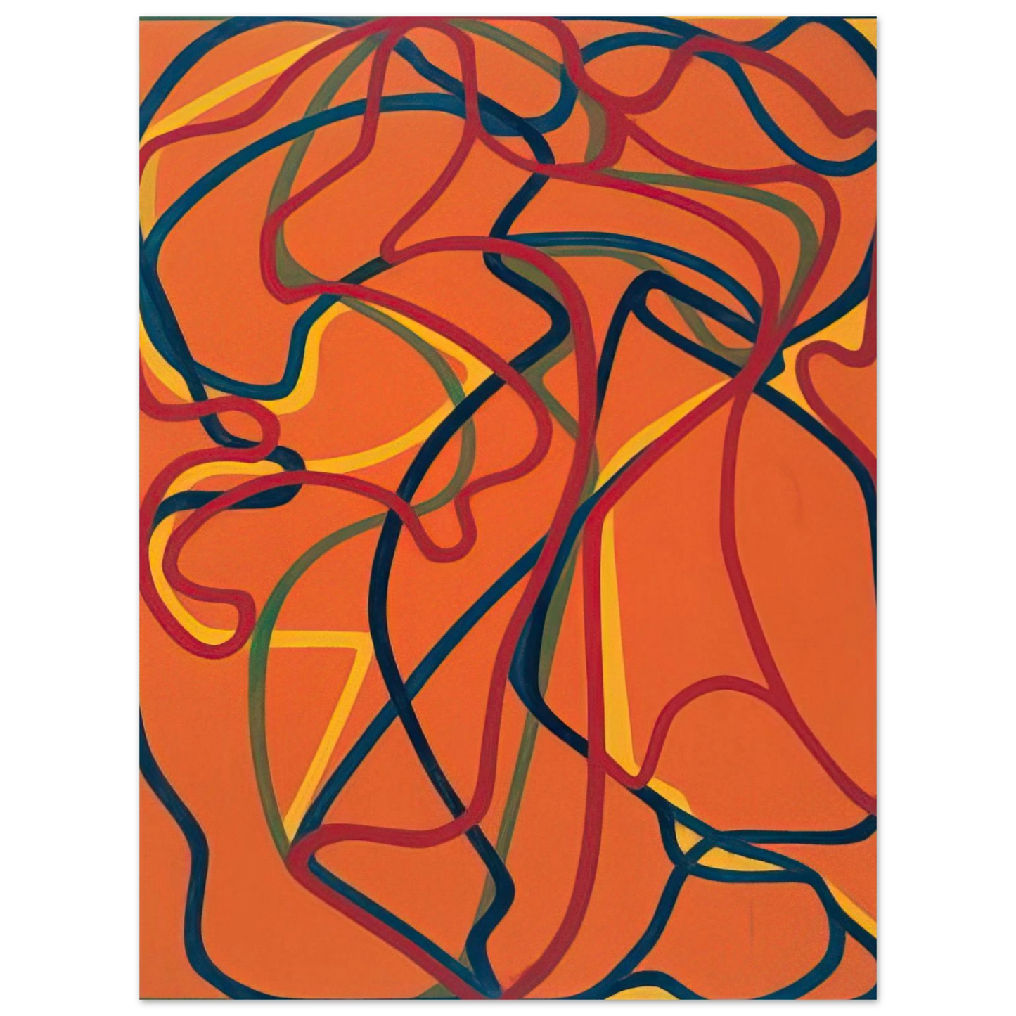 Brice Marden - 6 Red Rock 1 - 2002  75x100 cm / 30x40inches Fine Art Poster