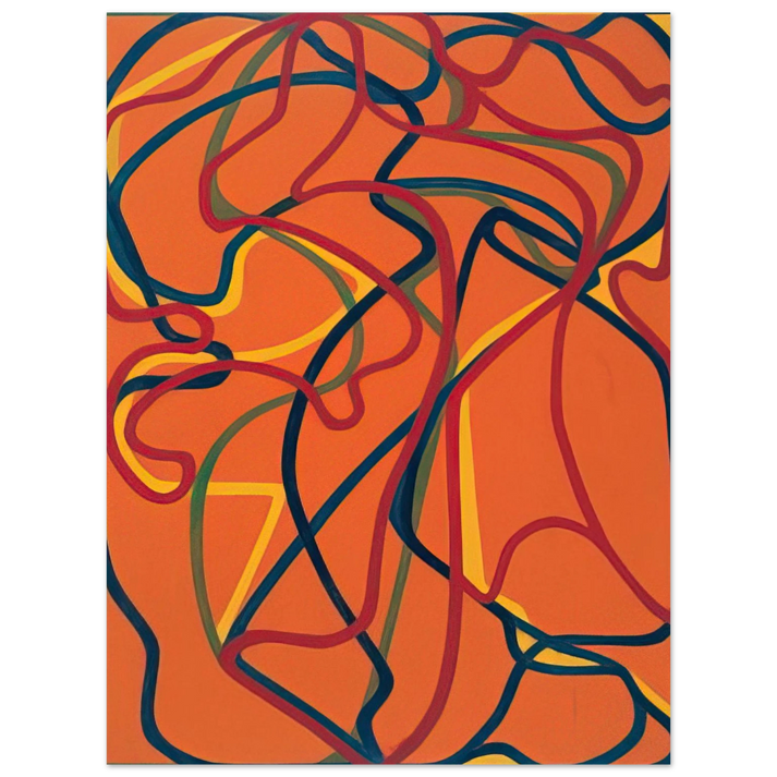 Brice Marden - 6 Red Rock 1 - 2002  75x100 cm / 30x40inches Fine Art Poster