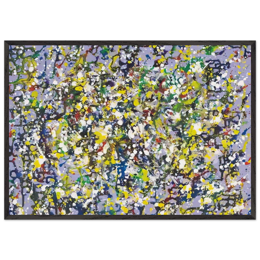 Mousse d Etoiles - Marcel Barbeau 70x100 cm / 28x40 inches Framed Art Print – Black Wooden Frame