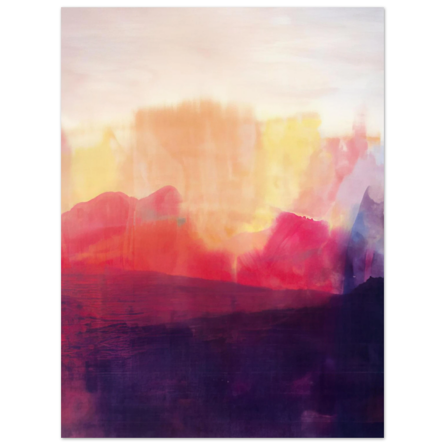 Ronnie Landfield - The Source - 1993  75x100 cm / 30x40inches Fine Art Poster