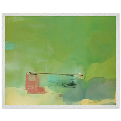Helen Frankenthaler - Springscape - 1975 Wall art - A3 (29.7 x 42  cm) - Premium Wooden Framed Poster With Fine Art Paper-canvas - White frame