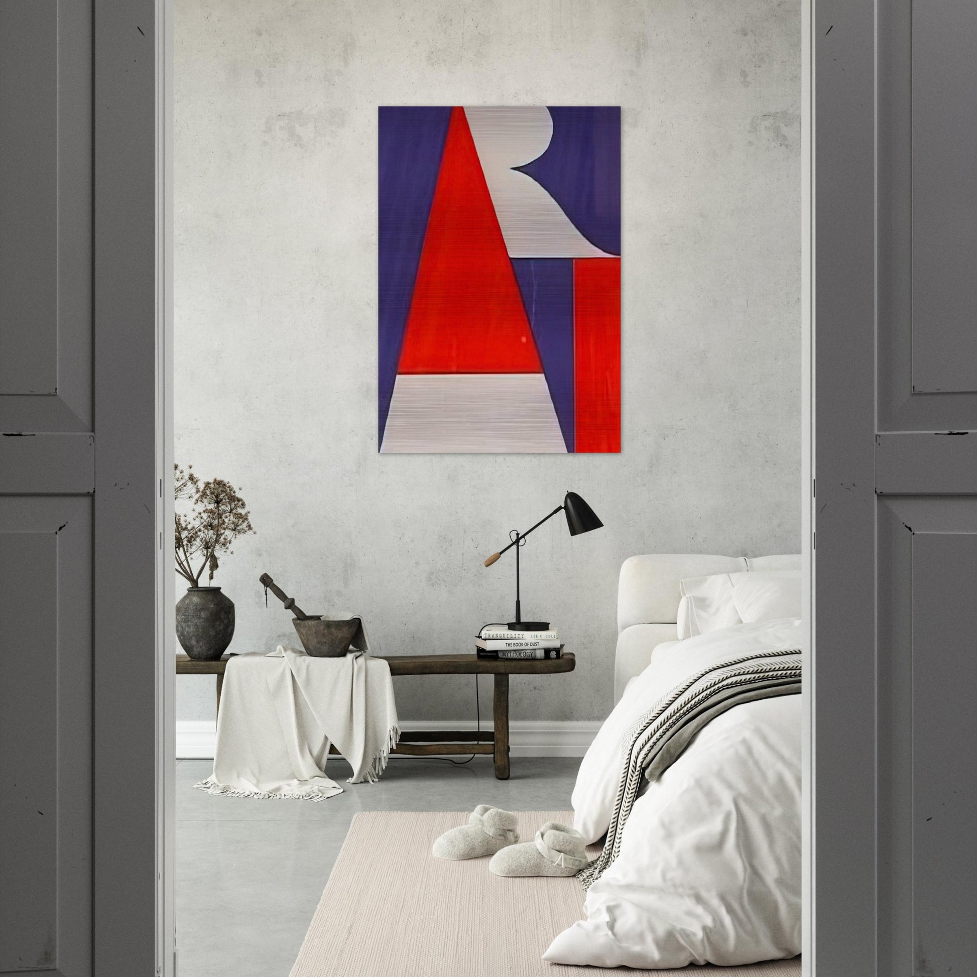 The American Art - Robert Indiana Brushed Aluminum Print - 70x100 cm / 28x40 inches | Robert Indiana Aluminum Print | Robert Indiana Prints