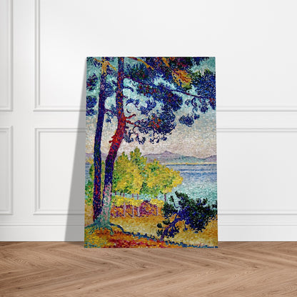 Afternoon at Pardigon, Var - Henri-Edmond Cross Brushed Aluminum Print - 70x100 cm / 28x40 inches | Henri-Edmond Cross Aluminum Print | Henri-Edmond Cross Prints