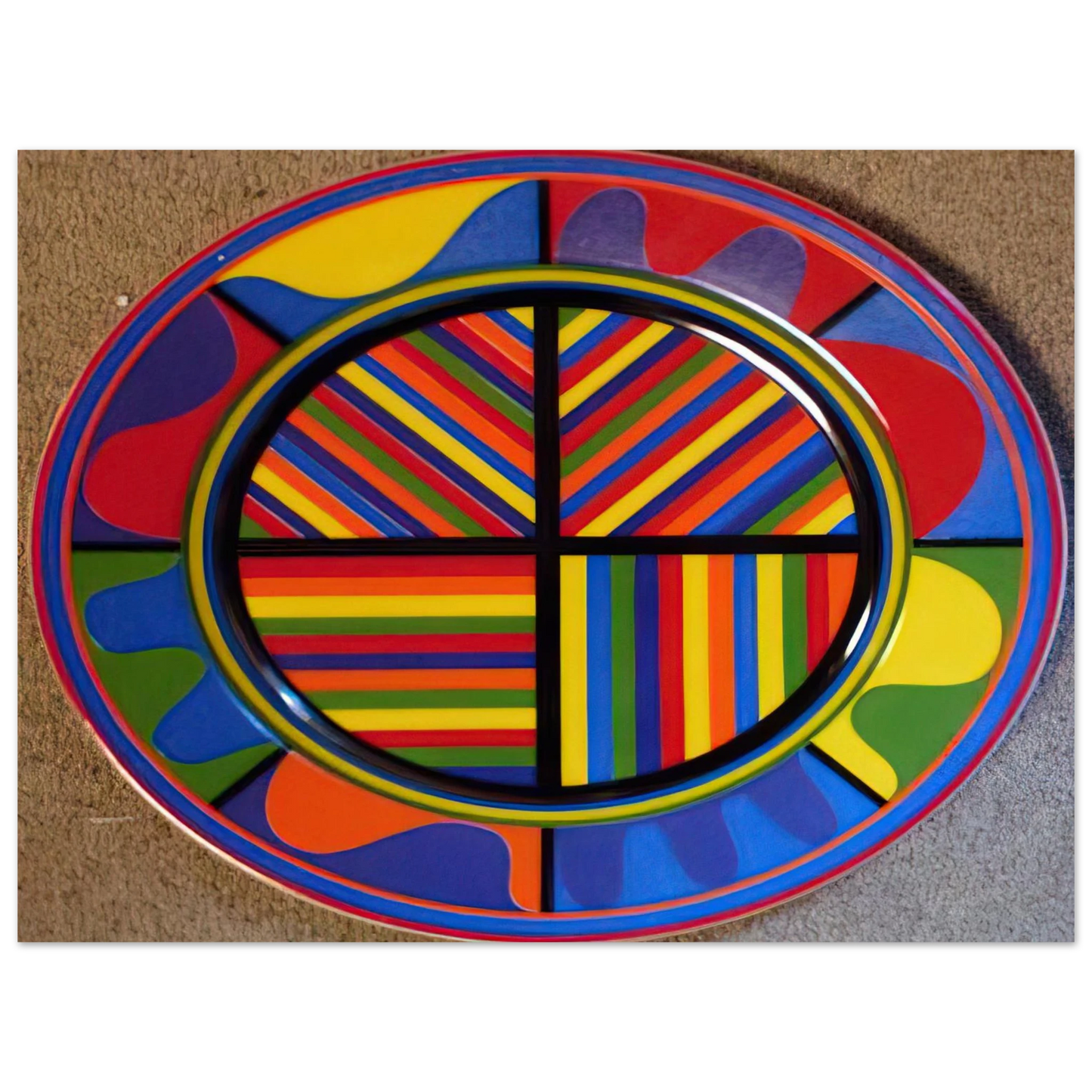Sol LeWitt - Lines in Four Directions  75x100 cm / 30x40inches Fine Art Poster