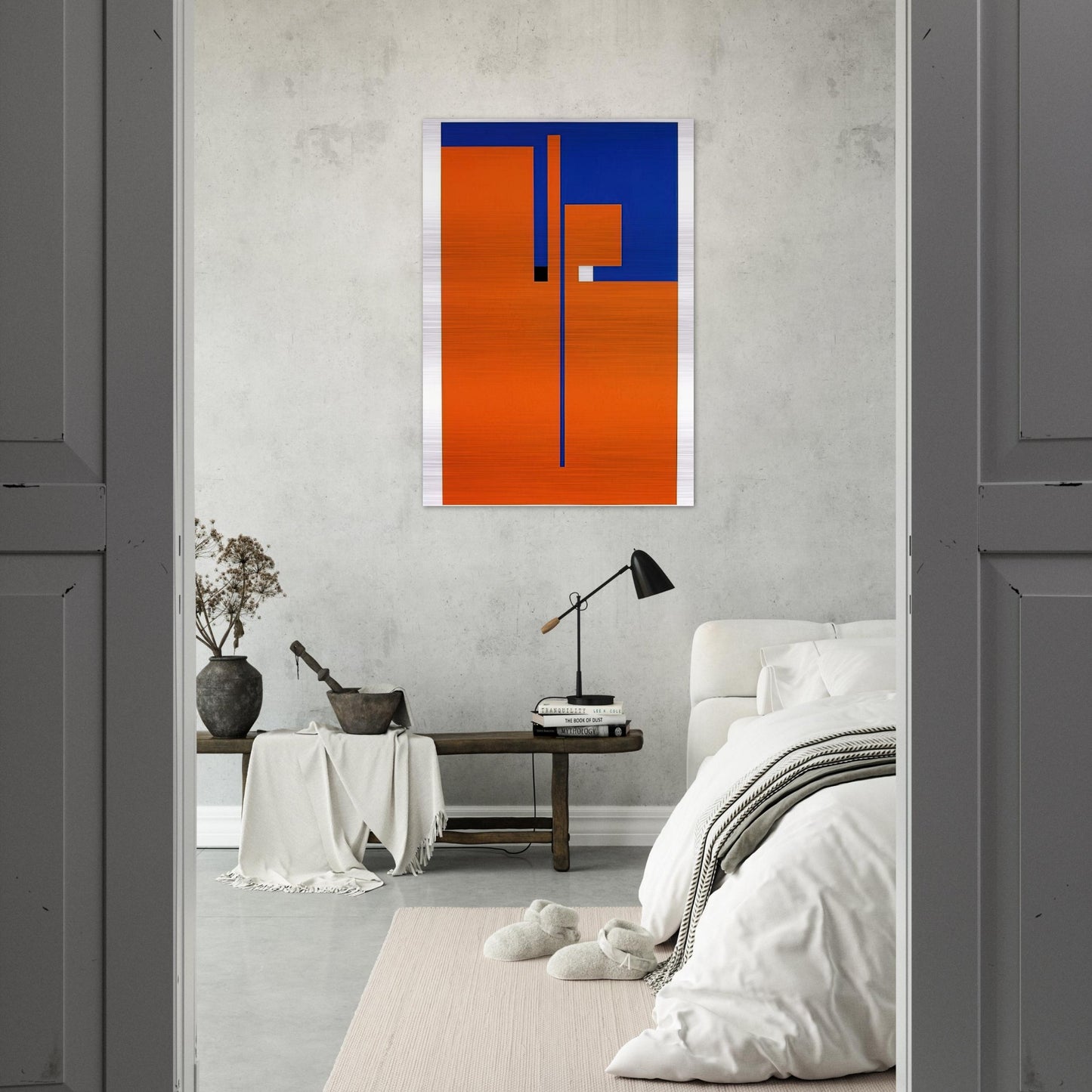 Tribute to Santomaso - Concretism - Bruno Munari Brushed Aluminum Print - 70x100 cm / 28x40 inches | Bruno Munari Aluminum Print | Bruno Munari Prints