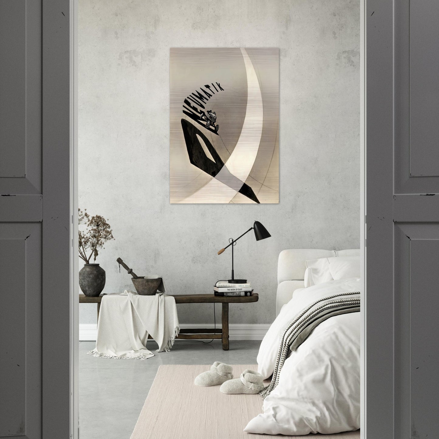 Pneumatik - Laszlo Moholy-Nagy Brushed Aluminum Print - 70x100 cm / 28x40 inches | Laszlo Moholy-Nagy Aluminum Print | Laszlo Moholy-Nagy Prints