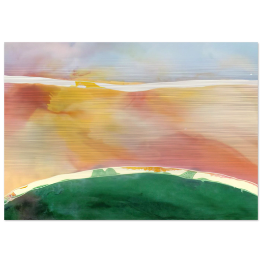 Bay Breeze - 1969 - Ronnie Landfield Brushed Aluminum Print - 70x100 cm / 28x40 inches | Ronnie Landfield Aluminum Print | Ronnie Landfield Prints
