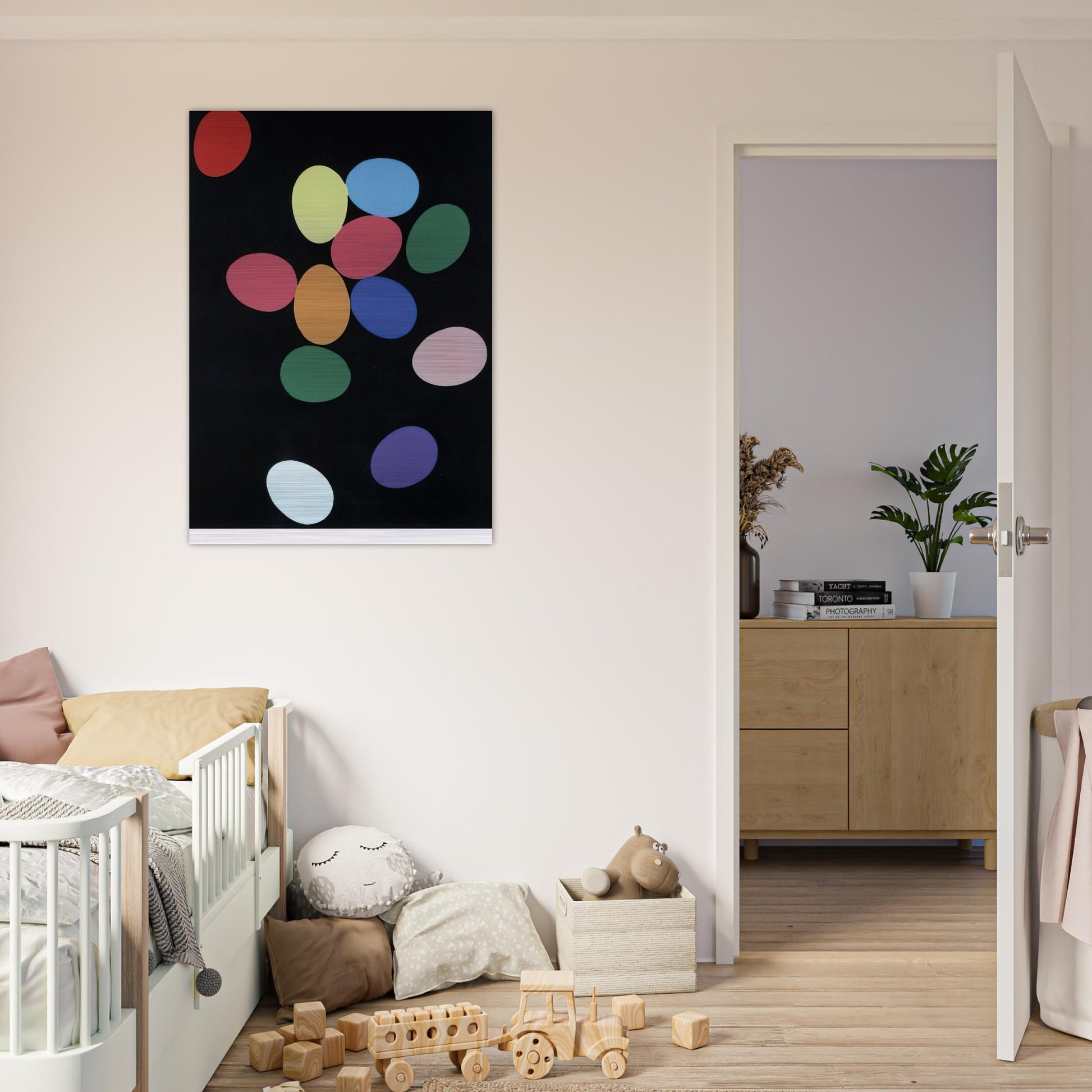 Eggs - Andy Warhol Brushed Aluminum Print - 70x100 cm / 28x40 inches | Andy Warhol Aluminum Print | Andy Warhol Prints