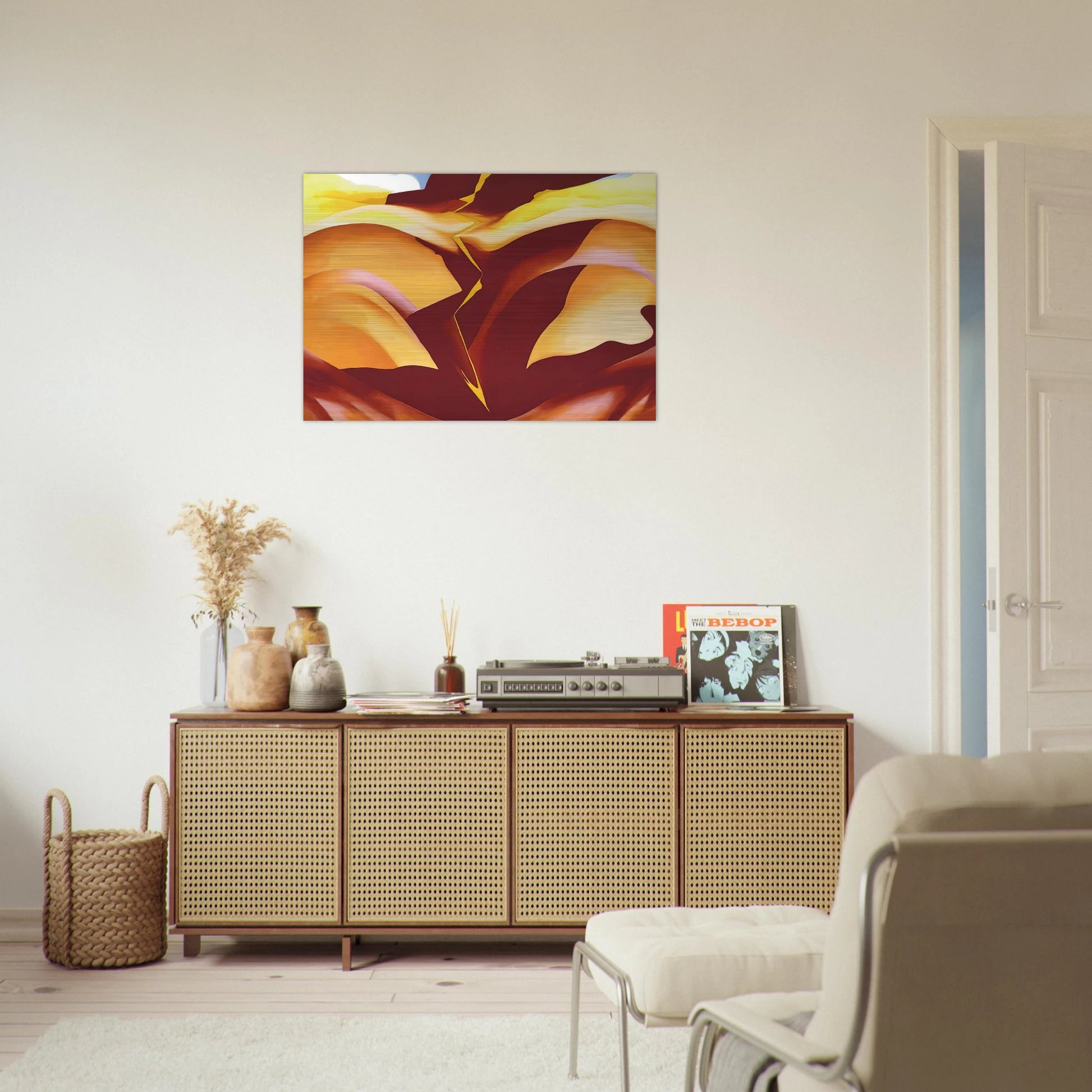 Black Place IV - Georgia O'Keeffe Brushed Aluminum Print - 70x100 cm / 28x40 inches | Georgia O'Keeffe Aluminum Print | Georgia O'Keeffe Prints