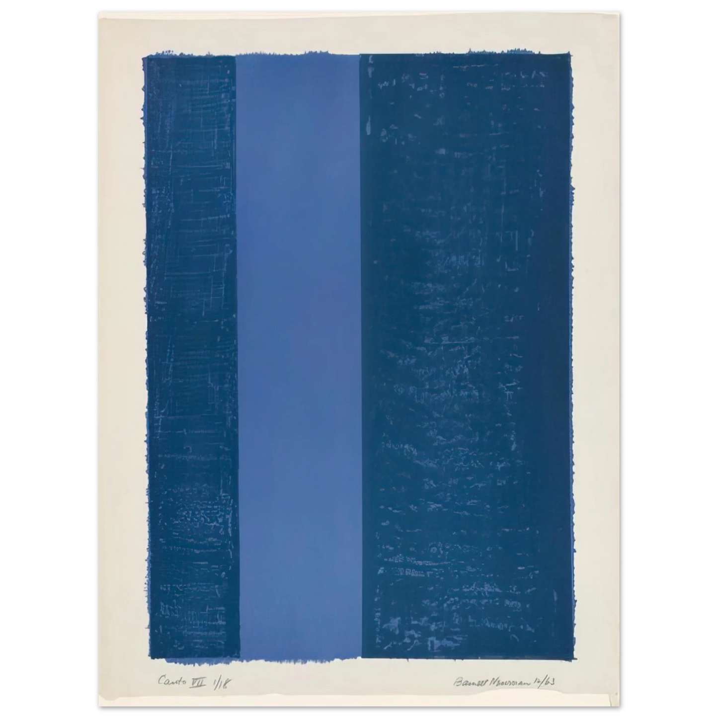 Barnett Newman - Canto VII  75x100 cm / 30x40inches Fine Art Poster