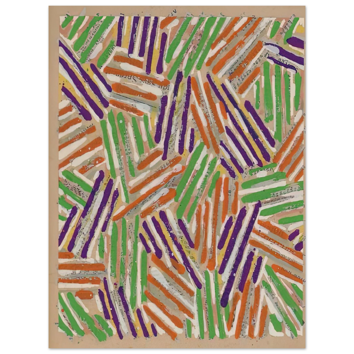 Jasper Johns - UNTITLED ULAE S13  75x100 cm / 30x40inches Fine Art Poster