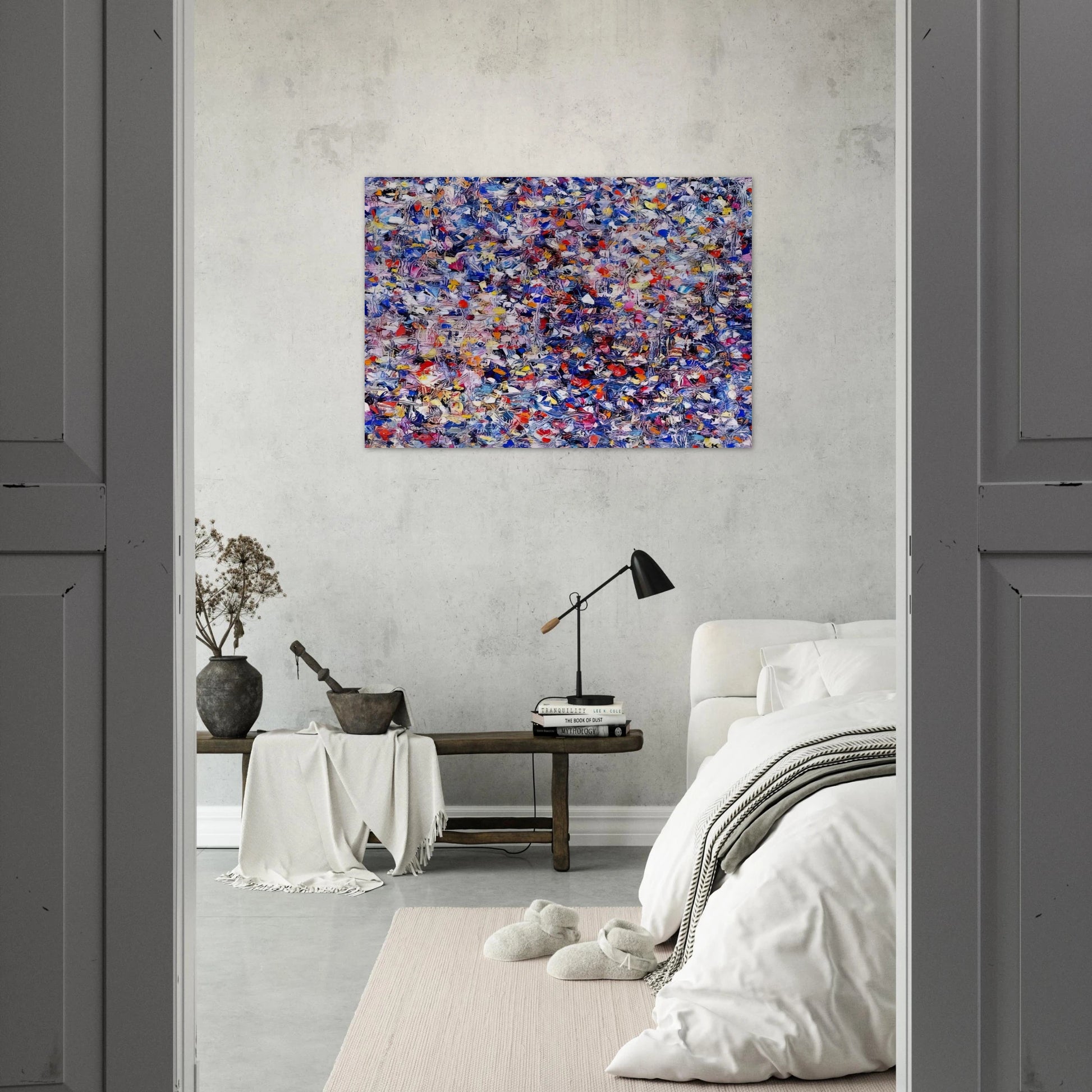 Shellflower - Lee Krasner Brushed Aluminum Print - 70x100 cm / 28x40 inches | Lee Krasner Aluminum Print | Lee Krasner Prints