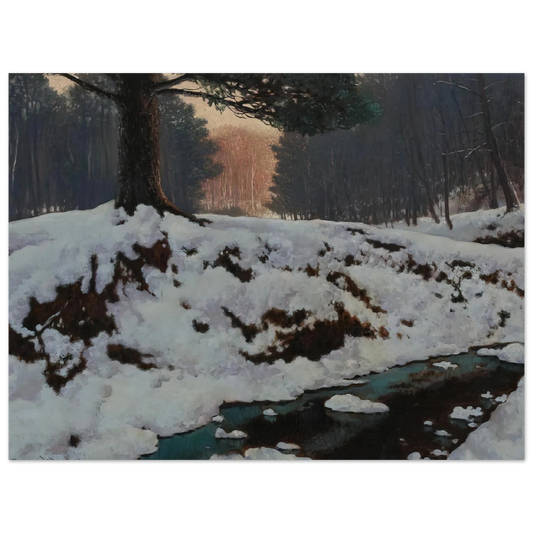 Frank Johnston - The Shadowed Valley - Post-Impressionism  75x100 cm / 30x40inches Fine Art Poster