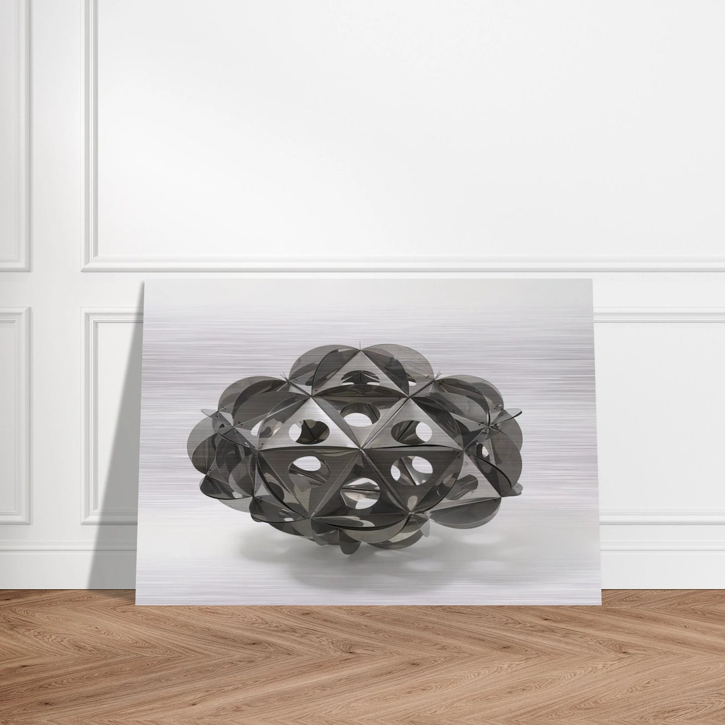 Aconà Biconbì - 1965 - Bruno Munari Brushed Aluminum Print - 70x100 cm / 28x40 inches | Bruno Munari Aluminum Print | Bruno Munari Prints