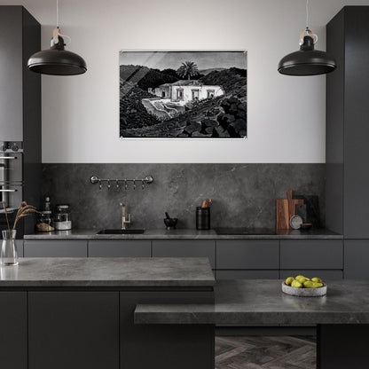 HOUSE IN THE LAVA NEAR NUNZIATA - MC Escher Acrylic Print - 70x100 cm / 28x40″ inches | Maurits Cornelis Escher Prints