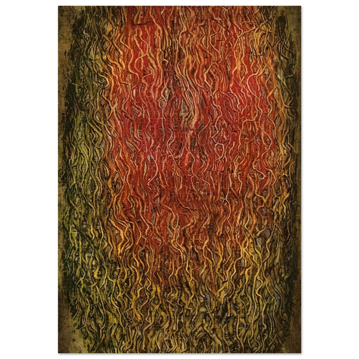 Untitled - Surrealism, Tachisme - Simon Hantai Brushed Aluminum Print - 70x100 cm / 28x40 inches | Simon Hantai Aluminum Print | Simon Hantai Prints
