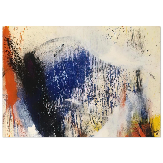 Helen Frankenthaler - Untitled - 1960 Wall art - 13x18 cm / 5x7 inches - Fine Art Poster-canvas - -