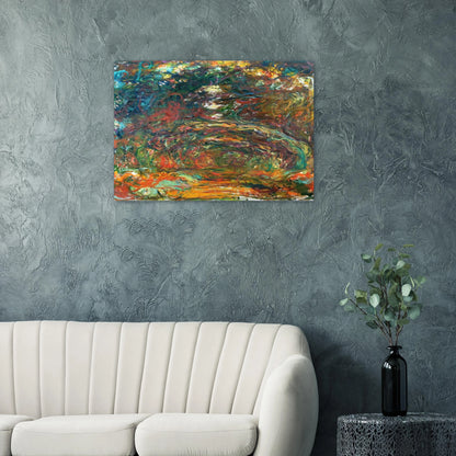 Path under the Rose Arches, Giverny - claude monet Brushed Aluminum Print - 70x100 cm / 28x40 inches | claude monet Aluminum Print | claude monet Prints